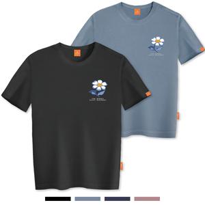 엘라모 메모리데이지 반팔 티셔츠 남녀공용 빅사이즈 S~4XL