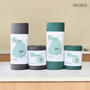닥터퓨리 튼튼한 엠보싱 일회용 수세미 60매 x 2입 대형 소형 혼합구성
