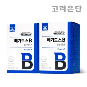 [본사직영] 고려은단 메가도스B 비타민B군 60정 X 2개 (4개월분)
