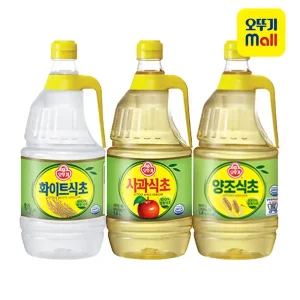 [본사직영][3+3] 오뚜기 BEST 식초 화이트/양조/사과 3종 골라담기 모음전