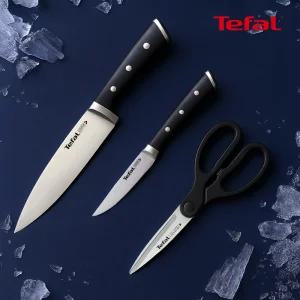 [테팔] 키친웨어 아이스포스 칼 가위 3종 세트 (식도20cm+과도11cm+주방가위)+칼쇼핑백