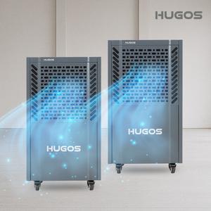 휴고스 고효율 업소용 대용량 120L 컴팩트 창고 이동식 제습기 (예약설정/연속배수/LE