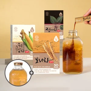 티브루 간편하게 타먹는 액상차 10ml 30+30 총 60개입(보리차/옥수수수염차/헛개수) +
