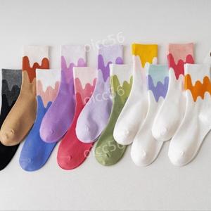 트로트 임영웅 컬러 코튼 양말 여성 여자