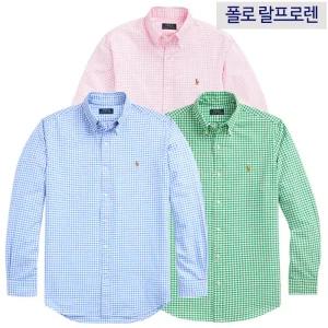 [미국정품발송]폴로 랄프로렌 맨즈 깅엄 옥스포드 긴팔셔츠