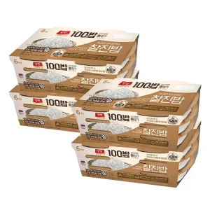[최종 16,950]동원 양반100밥 찰진밥(백미밥) 130g, 6입x4개 (총 24개)