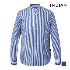 [INDIAN] 린넨 블랜드 헨리넥 스트라이프 셔츠_MIVNLXM2381