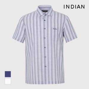 [INDIAN] 크레이프 체크셔츠_MITNS3M3231