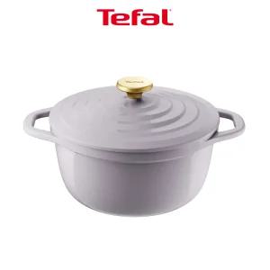 테팔 인덕션 세라믹 에어 주물냄비 프렌치라벤더 24cm