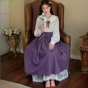 경성 의복 개화기 의상 레트로 빈티지 복고풍 원피스 빅카라 드레스