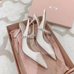 여성용 크리스탈 스틸레토 하이힐 슈즈 섹시한 장식 여름 포인티드 펌프스 샌들 웨딩