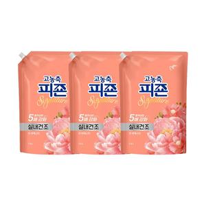 피죤 고농축 섬유유연제 시그니처 리필, 라피에스타, 1.6L, 3개