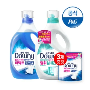다우니 프리미엄 세탁세제 실내건조1.9L X 2개 + 증정 200ml 3개
