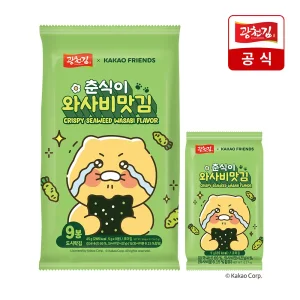 [광천김x카카오] 춘식이 와사비 도시락김 5g x 50봉 +4봉더