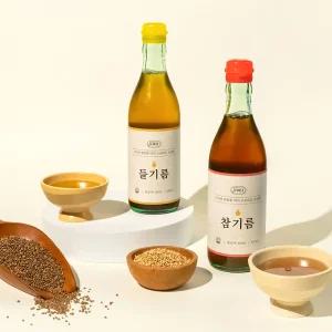 [몽미당] 저온압착 1회착유  참기름 350ml+들기름 350ml