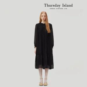 [Thursday Island] 레이스 포인트 맥시 원피스(T232MOP535W)