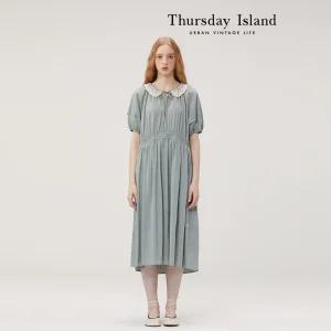 [Thursday Island] 레이스카라 원피스(T234MOP632W)