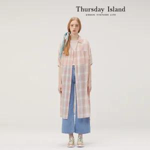 [Thursday Island] 체크 로브 원피스(T234MOP646W)