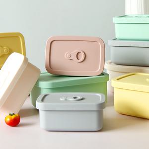 직사각 실리콘 도시락통 2p 세트 전자렌지 샐러드 도시락 용기