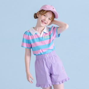 [아이러브제이] 올더 카라 스트라이프 반팔 티 JXUTO54