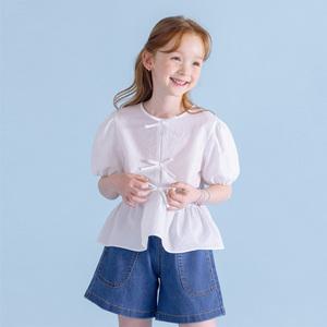 [아이러브제이] 달시 리본 우븐 티 JXUTO34
