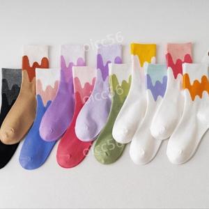 트로트 임영웅 컬러 코튼 양말 여성 여자