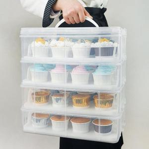 디저트 보관함 캐리어 케이스 밀폐용기 이동상자 컵케이크