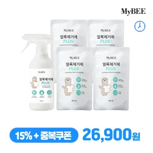 마이비 얼룩제거제플러스 용기(485ml)1개 + 플러스 리필(400ml) 4개
