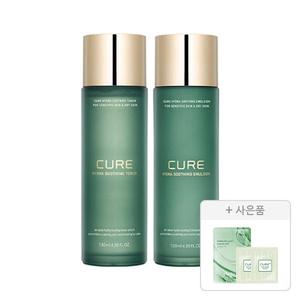 김정문알로에 큐어 하이드라 수딩 기획구성, 1개(토너 130ml, 1개+에멀젼 130ml, 1개)