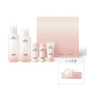 한율 빨간쌀 보습탄력 2종세트 증정(보습탄력 3종 키트, 2개+에센스 스킨 18ml, 2개+크