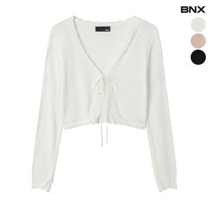 여성 리본 볼레로 가디건