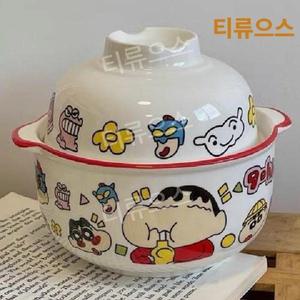 짱구 그릇 용기 짱구라면기 라면 국수 컵라면 일본식 라멘 손잡이 CHEN-04