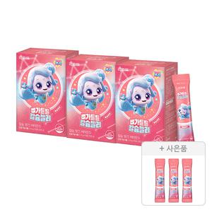 락피도 뼈가튼튼 칼슘젤리, 15포, 3개 + 증정( 뼈가튼튼칼슘젤리, 1포, 3개 )