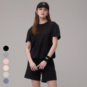 에버라스트 여성 맨투맨 반팔 셋업 운동복 세트