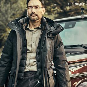 다니엘크레뮤 FW 라쿤 퍼 트리밍 폴란드 구스 다운 코트