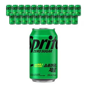 [코카콜라] 스프라이트 제로, 350ml, 24개
