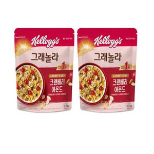 [대용량]켈로그 크랜베리 아몬드 그래놀라, 1200g, 2개