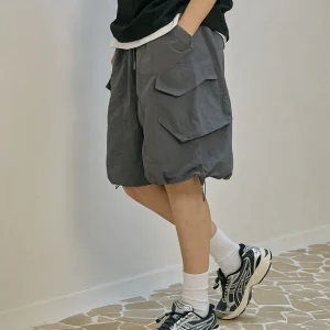 버뮤다 카고 나일론 팬츠 챠콜