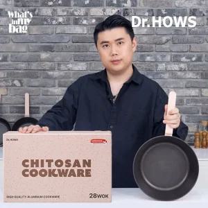 닥터하우스 키토산 항균 코팅 프라이팬 웍 4종세트 + 유리뚜껑