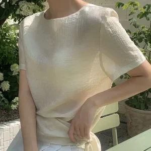 르하브 랩 블라우스 여름 여성 하객룩 데이트룩