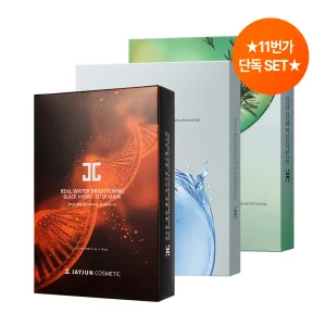 블랙 물광 하이드로 1STEP 10매 + 히알루론산 하이드레이팅 10매 + 티트리 캄 릴리프