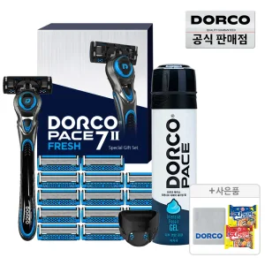 (20%즉할) 도루코 페이스7투 프레시 홈쇼핑 면도세트5호+증정(타올+진라면2봉)/선물세