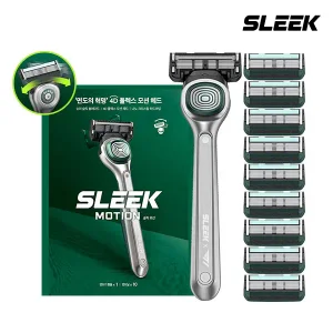 (20%즉할) SLEEK 슬릭 T1 콜라보 모션 면도기세트 (기1+날10)