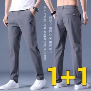허리밴딩 쿨맥스 냉장고 아이스 고 슬랙스 트레이닝 쿨링바지 여름용 기능성 냉감0828