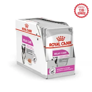 로얄캐닌 강아지사료 독 릴렉스 케어 파우치 85g 12개(1BOX)+습식1