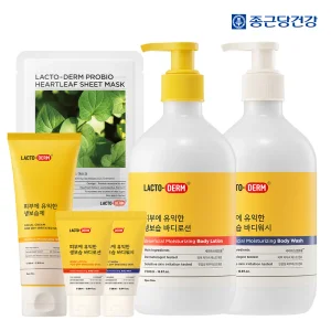 [체험특가 3,900원]종근당건강 락토덤 온가족 유산균 바디로션/워시/보습제 외