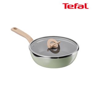 테팔 인덕션 티타늄1X 원픽 냄비팬 피스타치오그린 22cm