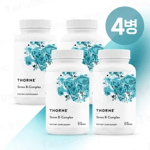 [공식인증점] Thorne 쏜리서치 Stress B-complex 스트레스 B-컴플렉스 60캡슐 4병(유통