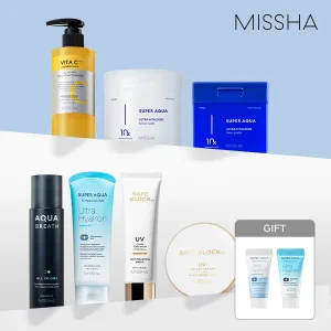 [10%+T5%]미샤 단독 수퍼아쿠아 1+1 외 베스트/앰플/크림/팩/썬/색조/클렌징
