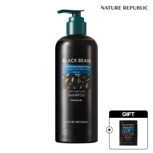 [네이처리퍼블릭/탈모개선] 블랙빈 탈모증상 개선 샴푸 520ml+10ml 증정